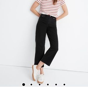 Madewell Slim Wide-Leg Jeans in Lunar Wash Sz 26